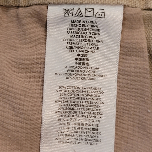 MICHAEL KORS Tan Skinny Jeans, Double Gold Tone Button, Zip Closure - Picture 9 of 11